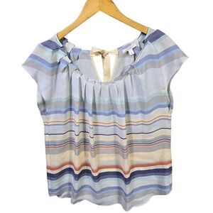 LC Lauren Conrad Multicolor Striped Blouse